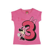 Disney szülinapos lány Póló - Minnie Mouse (3 éves) gyerek póló