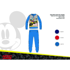 Disney Téli pamut interlock gyerek pizsama - Disney Mickey egér - középkék - 116