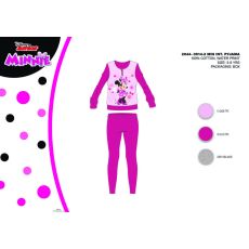 Disney Téli pamut interlock gyerek pizsama - Disney Minnie egér - pink - 134