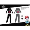 Disney Téli pamut interlock női pizsama - Disney Minnie egér - fekete - L