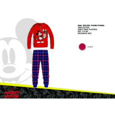 Disney Téli vastag pamut gyerek pizsama - flanel pizsama - Disney Mickey egér - piros - 110