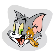 Disney Tom és Jerry formapárna, díszpárna 32x32 cm Nr1 lakástextília