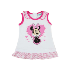 Disney ujjatlan Kislány ruha - Minnie Mouse #fehér - 68-as méret