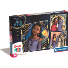  Disney varázslatos kívánságok puzzle szett 3x48 puzzle, kirakós
