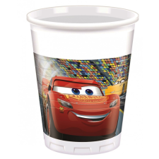 Disney Verdák Disney Cars 3, Verdák műanyag pohár 8 db-os 200 ml party kellék