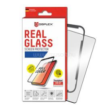 Displex 01308 képernyővédő üveg (3D, tok barát, 10H) FEKETE (01308) mobiltelefon kellék