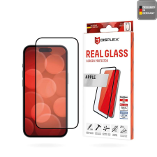 Displex Fólia iPhone 16 Plus készülékhez - Displex Real Glass Full Cover - Fekete mobiltelefon kellék