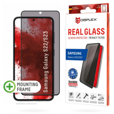 Displex Real Glass Screen Protector privacy Samsung Galaxy S22/S23 mobiltelefon kellék