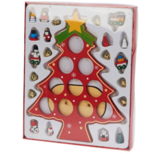  Díszíthető karácsonyfa (piros) fajáték