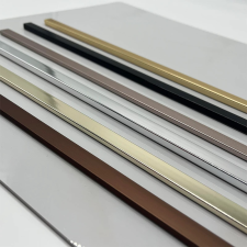  Díszléc, polisztirol, fényes felülettel, 3000x6x12 mm - Ezüst tapéta, díszléc és más dekoráció