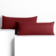 Díszpárnahuzat AMBER szín bordó stílus klasszikus anyag dzsörzé 40x120 DecoKing lakástextília