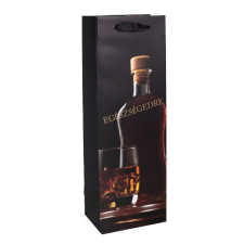  Dísztasak boros 12x36 cm üveg és pohár ajándéktasak