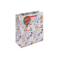 Dísztasak Clairefontaine/Eurowrap 21,5x25,3 cm fehér HBD ajándéktasak