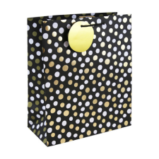  Dísztasak Clairefontaine/Eurowrap 26,5x33 cm fekete, pöttyös ajándéktasak