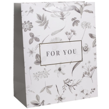  Dísztasak matt 11x14 cm For you szürke/arany ajándéktasak