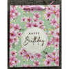  Dísztasak matt 18x23 cm barackfavirág Happy Birthday
