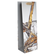 Dísztasak matt boros 12x36 cm whiskey jéggel ajándéktasak