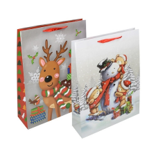 - Dísztasak Special XL 33x45x16 cm karácsonyi gyerekes színes fényes szalagfüles ajándéktasak