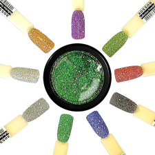  DivaLine fényvisszaverő por - zöld körömdíszítő