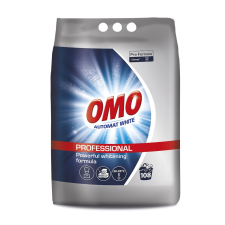 Diversey Automat White Omo Mosópor, 7 kg, (108 mosás) fehér ruhákhoz tisztító- és takarítószer, higiénia
