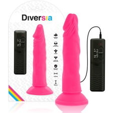  DIVERSIA - RUGALMAS VIBRÁCIÓS VIBRÁCIÓS DILDÓ 23 CM - RÓZSASZÍN műpénisz, dildó