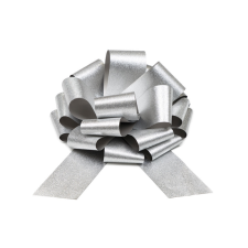  DIY decorative bow, silver, 30 cm dekorációs kellék