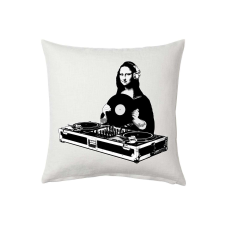 Dj mona lisa párna egyedi mintával ajándéktárgy