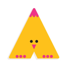 DJECO Állatdekor betű - A - Graphic animal letter dekoráció