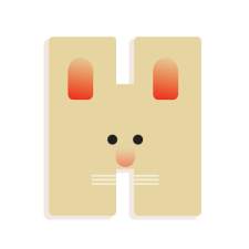  Djeco Állatdekor betű - H - Graphic animal letter kreatív és készségfejlesztő