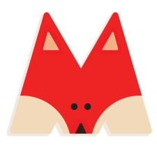 DJECO Állatdekor betű - M - Graphic animal letter tapéta, díszléc és más dekoráció
