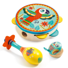  Djeco: Animambo Játékhangszer készlet - Tambourine, maracas, castanet puzzle, kirakós