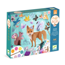 Djeco Design by Kreatív műhely - 6 technika 1 dobozban - Bájos bolyhos - Fluffy box kreatív és készségfejlesztő