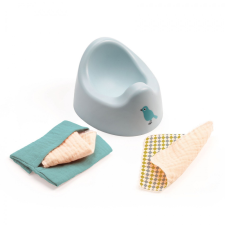 DJECO Djeco Bébitrón - Baba Bili - Potty & Wipes játékbaba felszerelés