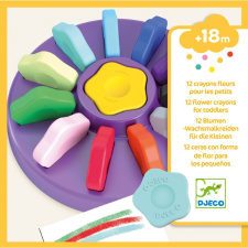 DJECO Djeco: Design by 12 flower crayons for toddlers kreatív és készségfejlesztő