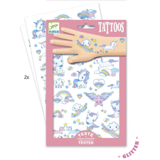 DJECO Djeco: Design by Tetováló matricák - Unikornisok - Unicorns kreatív és készségfejlesztő