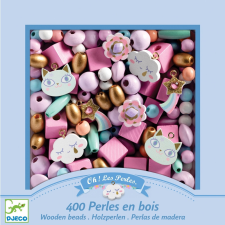 DJECO Djeco Fagyöngyök - Szivárvány - Wooden beads, Rainbow kreatív és készségfejlesztő