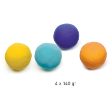 DJECO Djeco Gyurma - Pillegyurma - 4 tubs of play dough, Plain flour gyurma