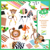 DJECO Djeco Kreatív készlet - Vadon élő állatok - Jungle Animal Creation Box