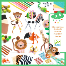 DJECO Djeco Kreatív készlet - Vadon élő állatok - Jungle Animal Creation Box kreatív és készségfejlesztő