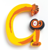 DJECO Djeco: Little Big room Dekorbetű - G - Animals