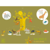 DJECO Djeco: Little Big room Szélmobil függődísz - Afrikai szavanna - The African Savannah