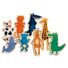 DJECO Djeco Mágneses képkirakó - Vicces állatok - Crazy animals kreatív és készségfejlesztő
