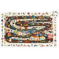 DJECO Djeco Megfigyeltető puzzle - Állati autóverseny puzzle, kirakós