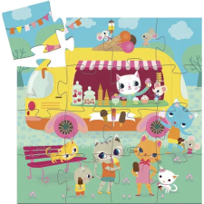 DJECO Djeco Mini puzzle - Fagyis kocsi - Ice cream truck puzzle, kirakós