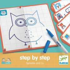 DJECO Eduludo Game Draw Symmetry Step by Step, Djeco kreatív és készségfejlesztő