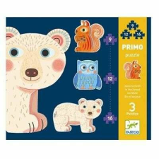 DJECO Evolúciós rejtvénykészlet az erdőben, Djeco puzzle, kirakós