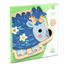 DJECO Fa puzzle sündisznó, Djeco puzzle, kirakós