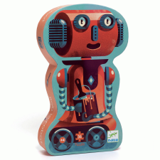 DJECO Formadobozos puzzle - Bobirobi - Bob the robot 36 pcs puzzle, kirakós