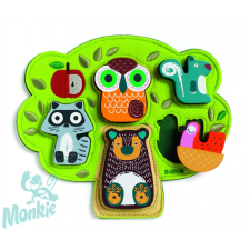  Djeco Formaillesztő, formaberakó - Az almafa lakói puzzle, kirakós