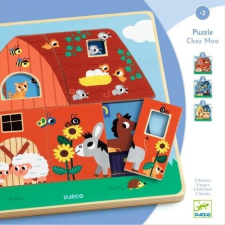 DJECO Formaillesztő - Istállóban (DJ01482) puzzle, kirakós